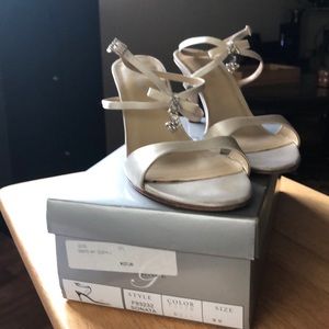 Grace wedding satin heels
